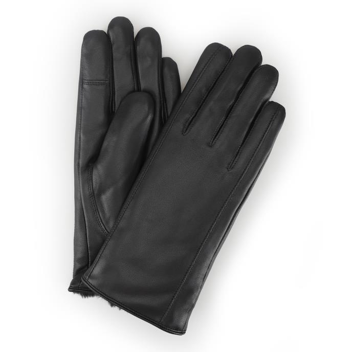 Isotoner® Ladies Leather Glove Black Extra Image 1